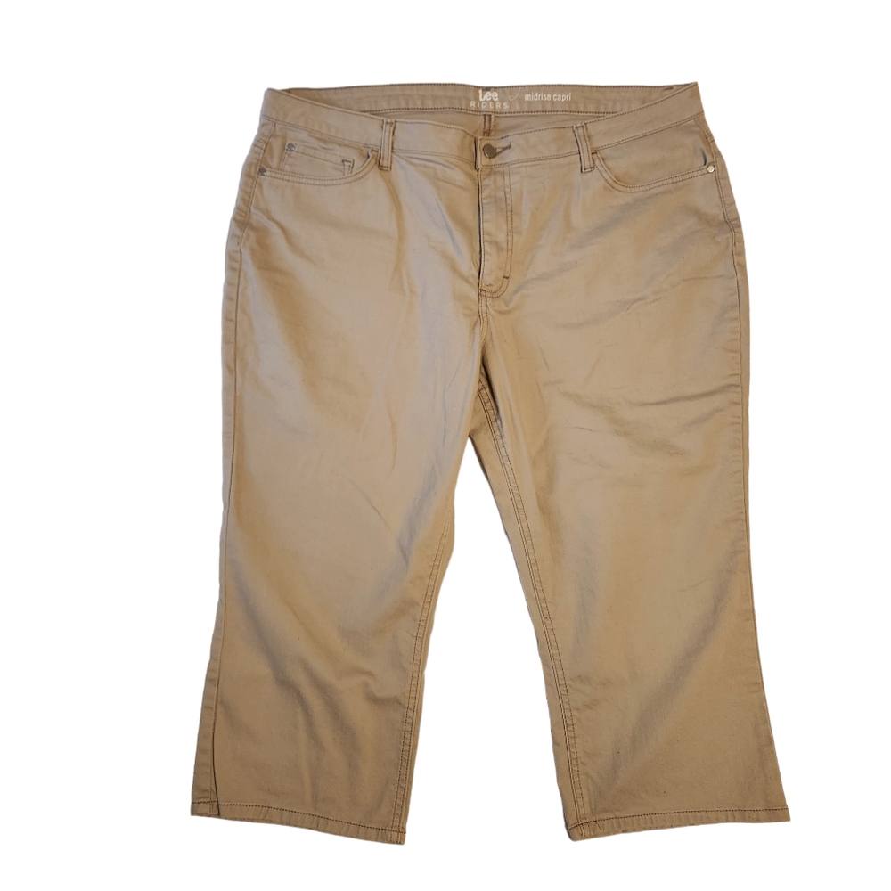 Lee Riders Midrise Capri, Pants Jeans khaki, size 20W